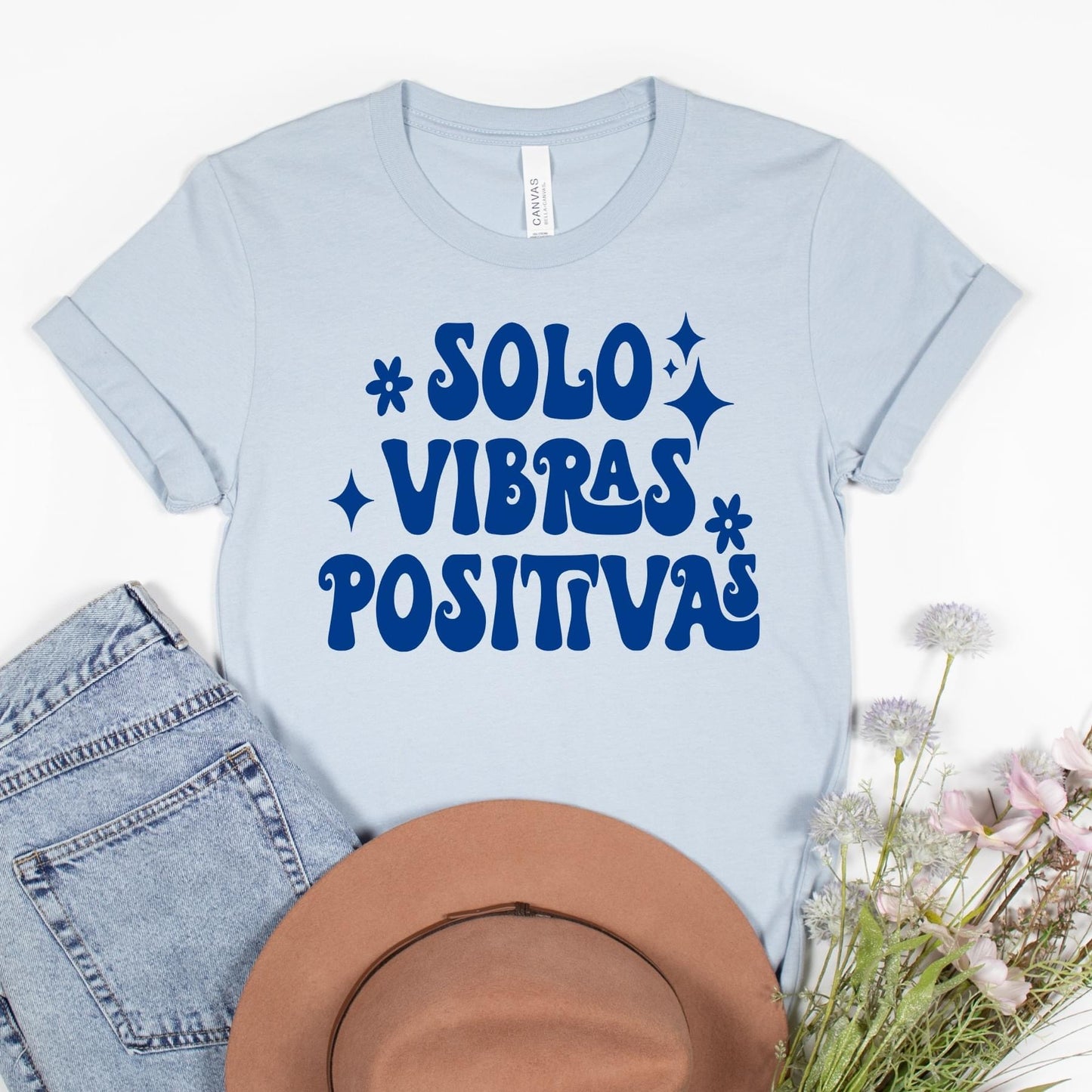 Solo Vibras Positivas blue