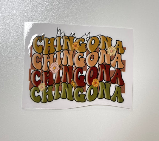 Muy Chingona Heart Mexicana Small UV DTF Decal