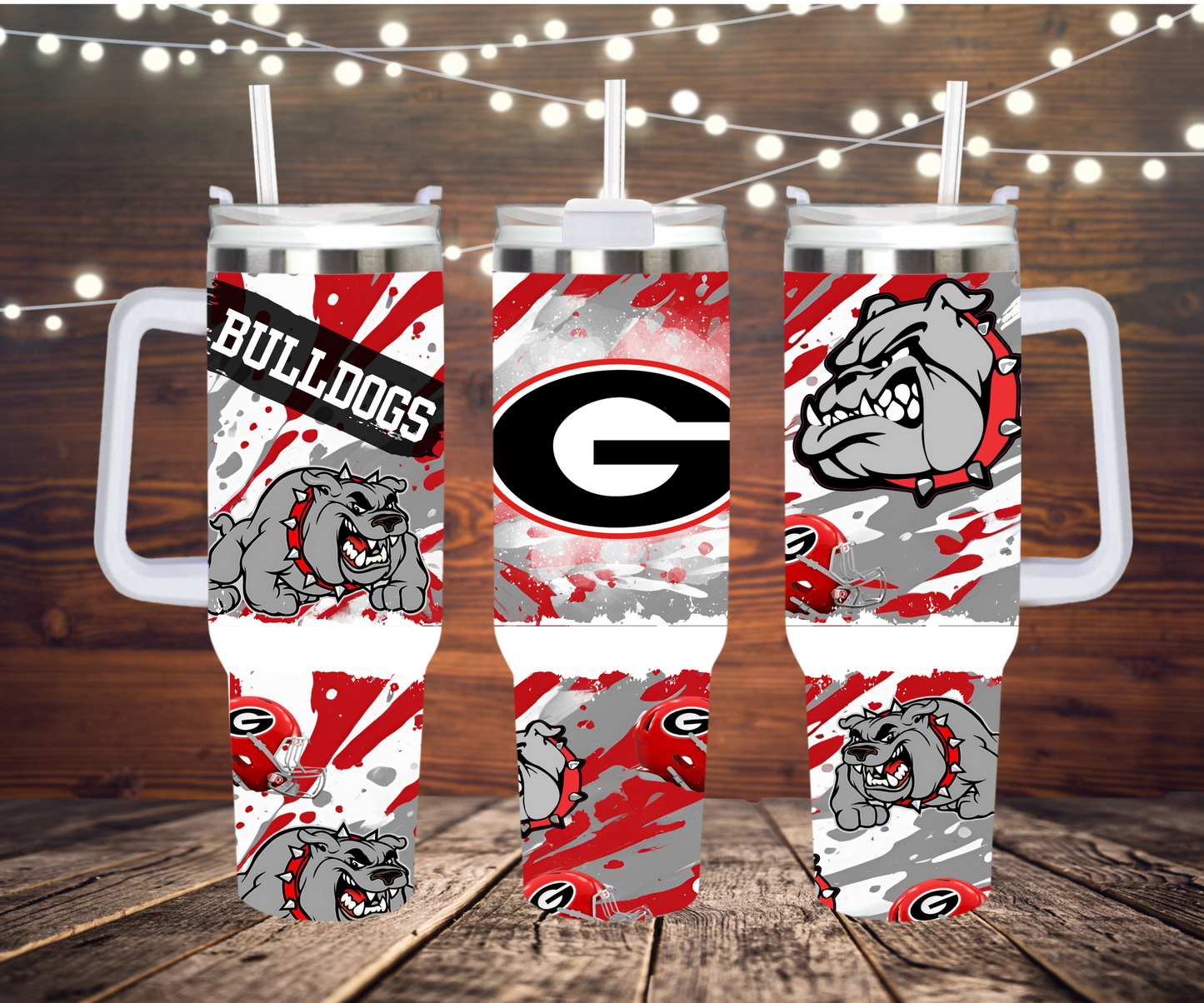 G Bulldogs  40oz Quencher Sublimation Transfer