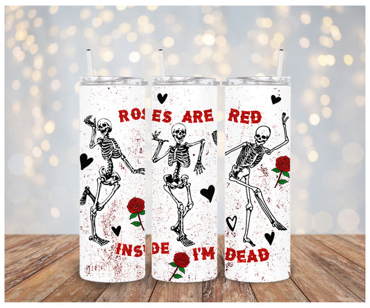 Roses are Red inside I'm dead  Adhesive Vinyl Wrap