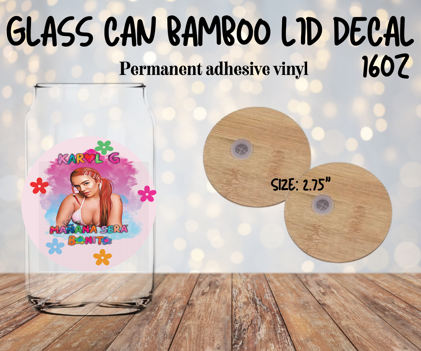 Mañana Sera Bonito Bamboo Lid Decal