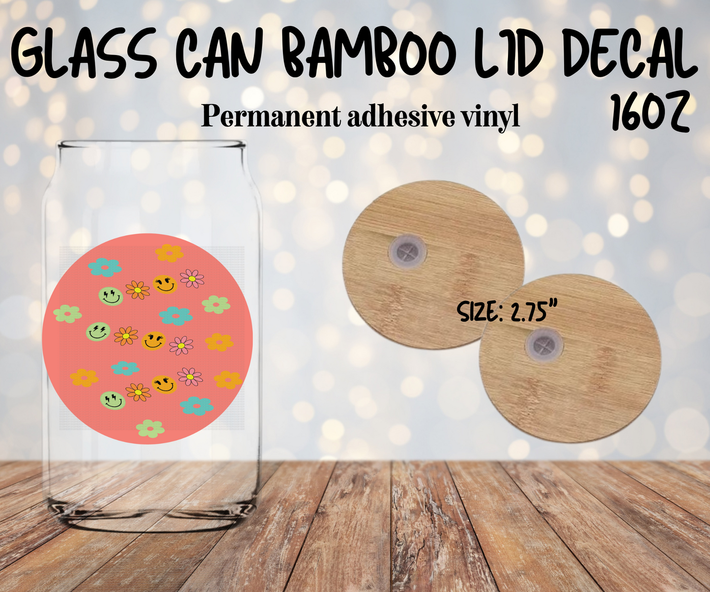 Como Chingas Matching Bamboo Lid Decal