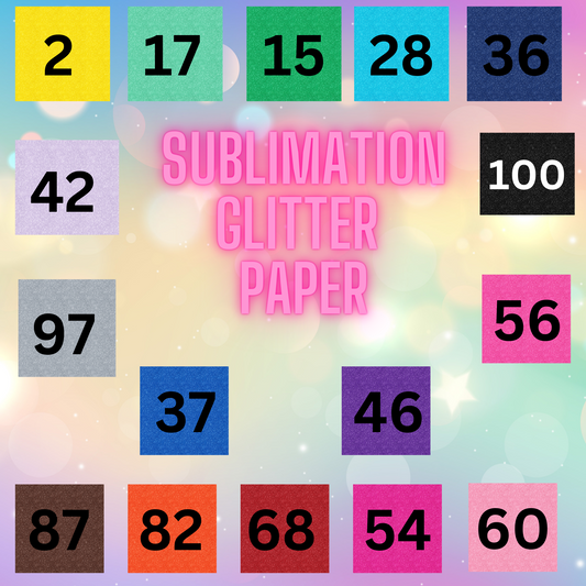 Digital glitter paper   Sublimation Transfer