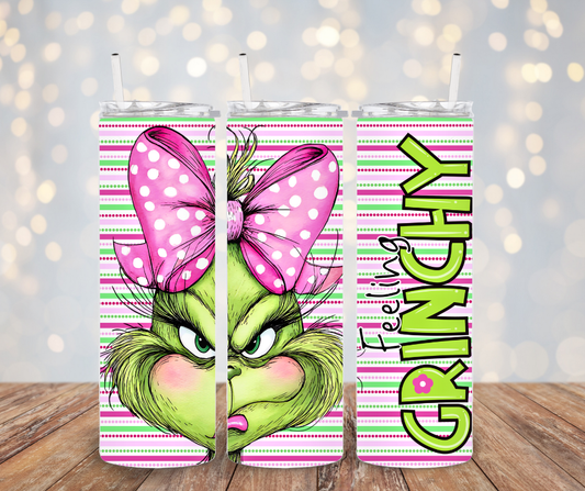 Grinchy girl Tumbler Transfer