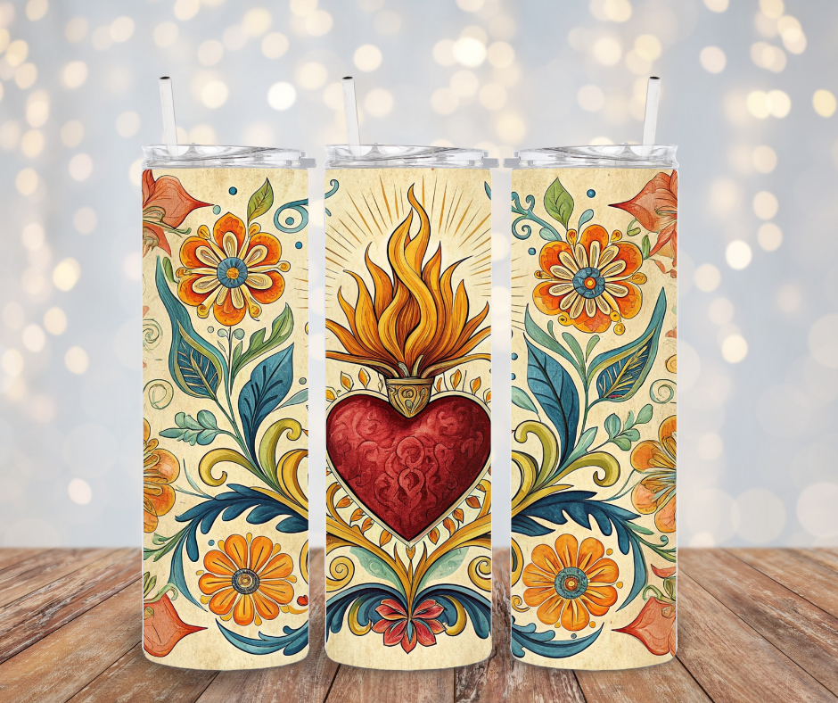 Corazon Sagrado Tumbler Transfer