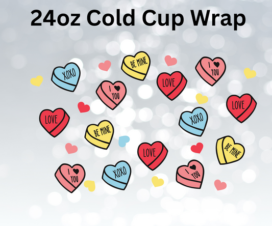 Candy Hearts Cold Cup