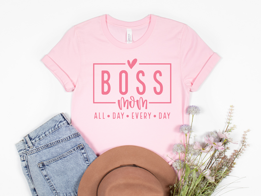 Boss Mom pink