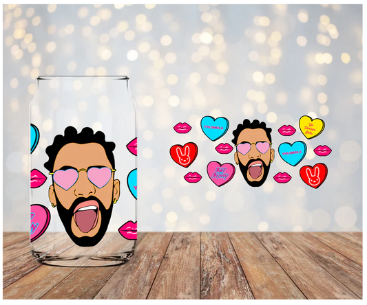 BB Face/conversation hearts Libbey Wrap