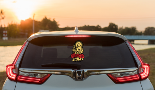 San Judas Gracias Car Decal