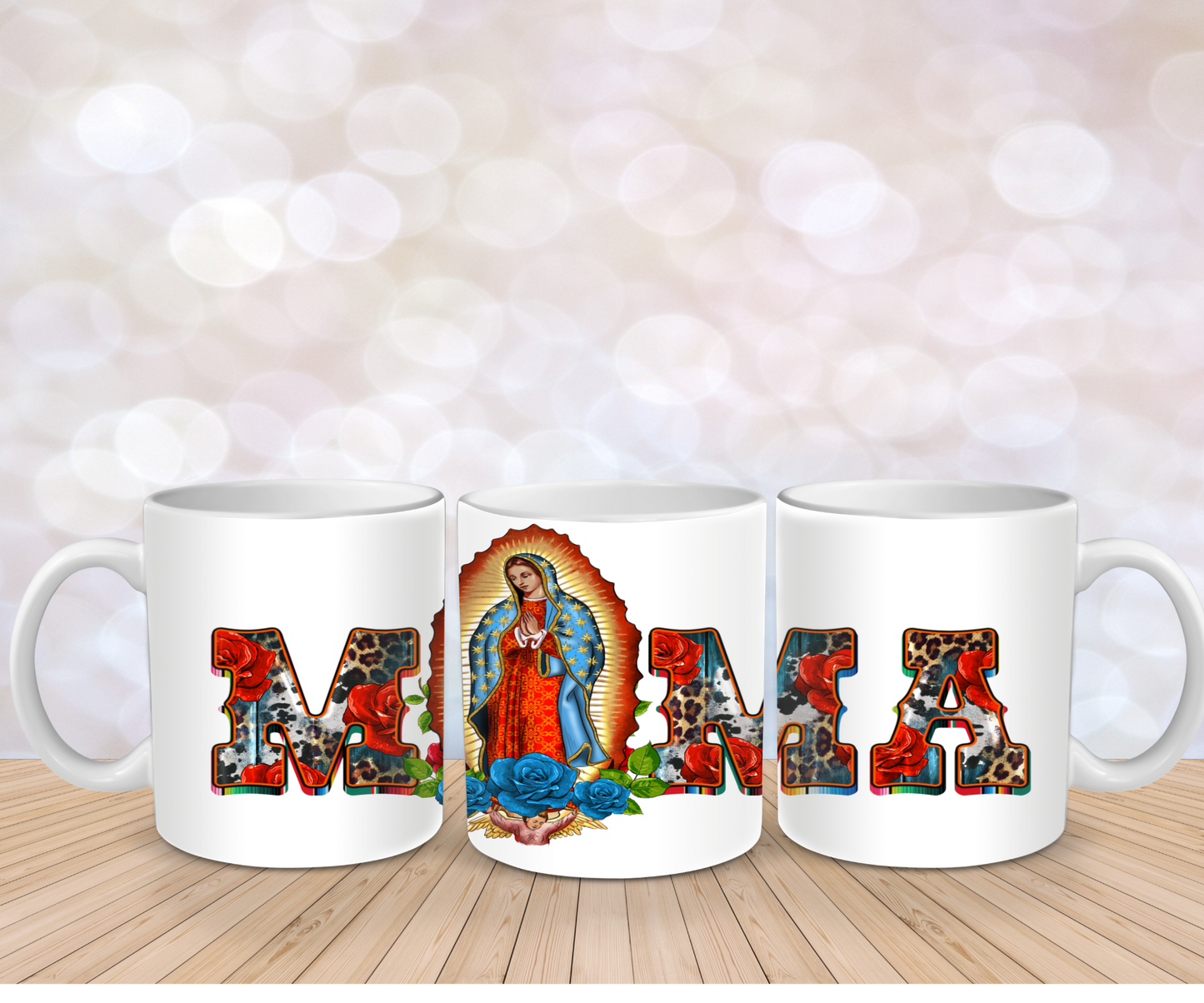 Mama Virgen De Guadalupe Mug Wrap
