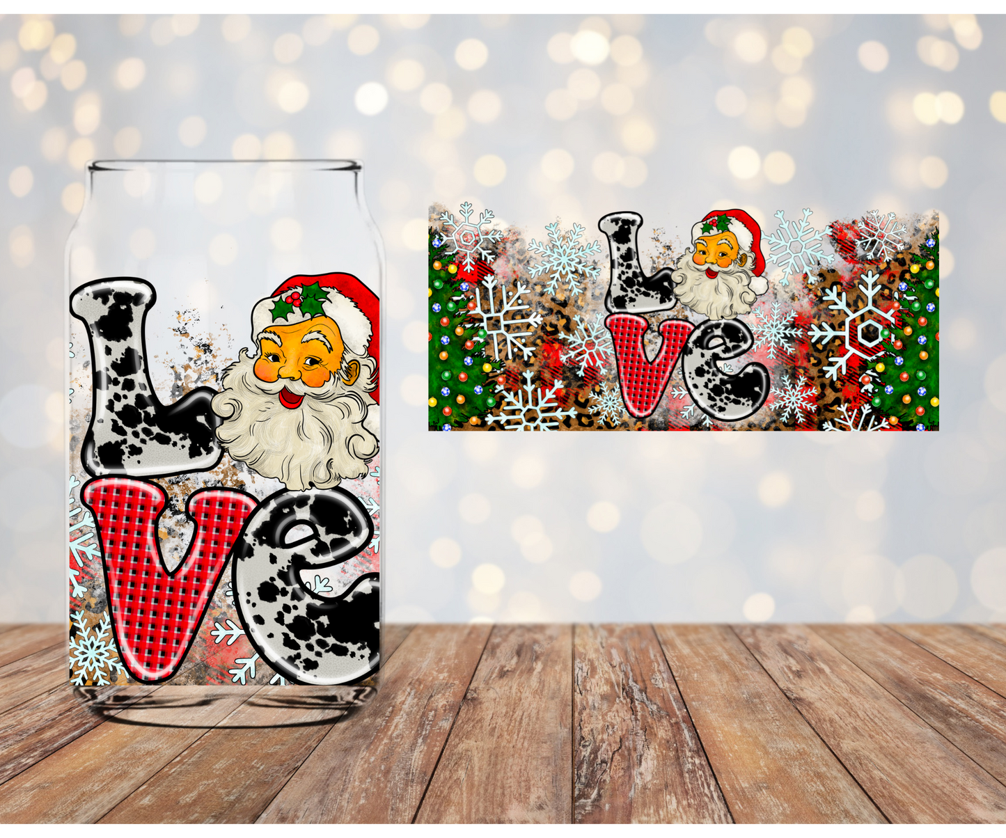 Love Santa Libbey Sublimation Transfer