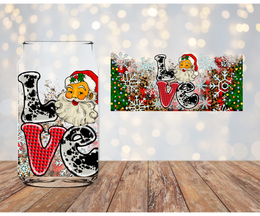 Love Santa Libbey Sublimation Transfer