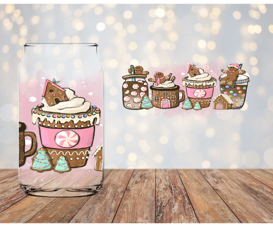 Gingerbread Libbey Sublimation Transfer