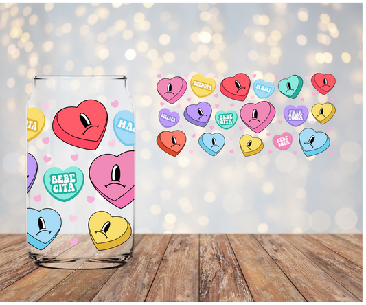 Bad Bunny Candy Hearts Libbey Wrap