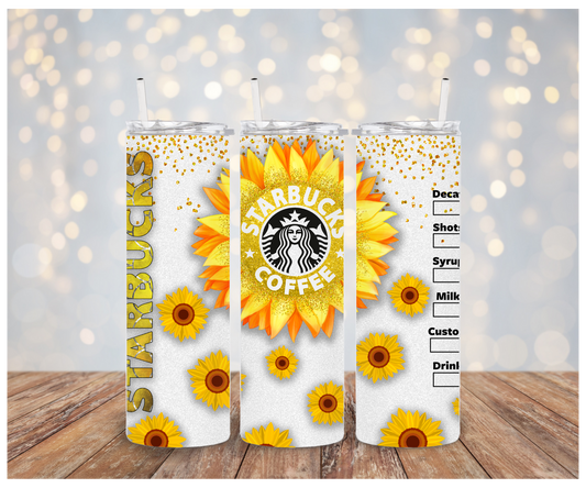 SB Sunflower Tumbler Sublimation Transfer