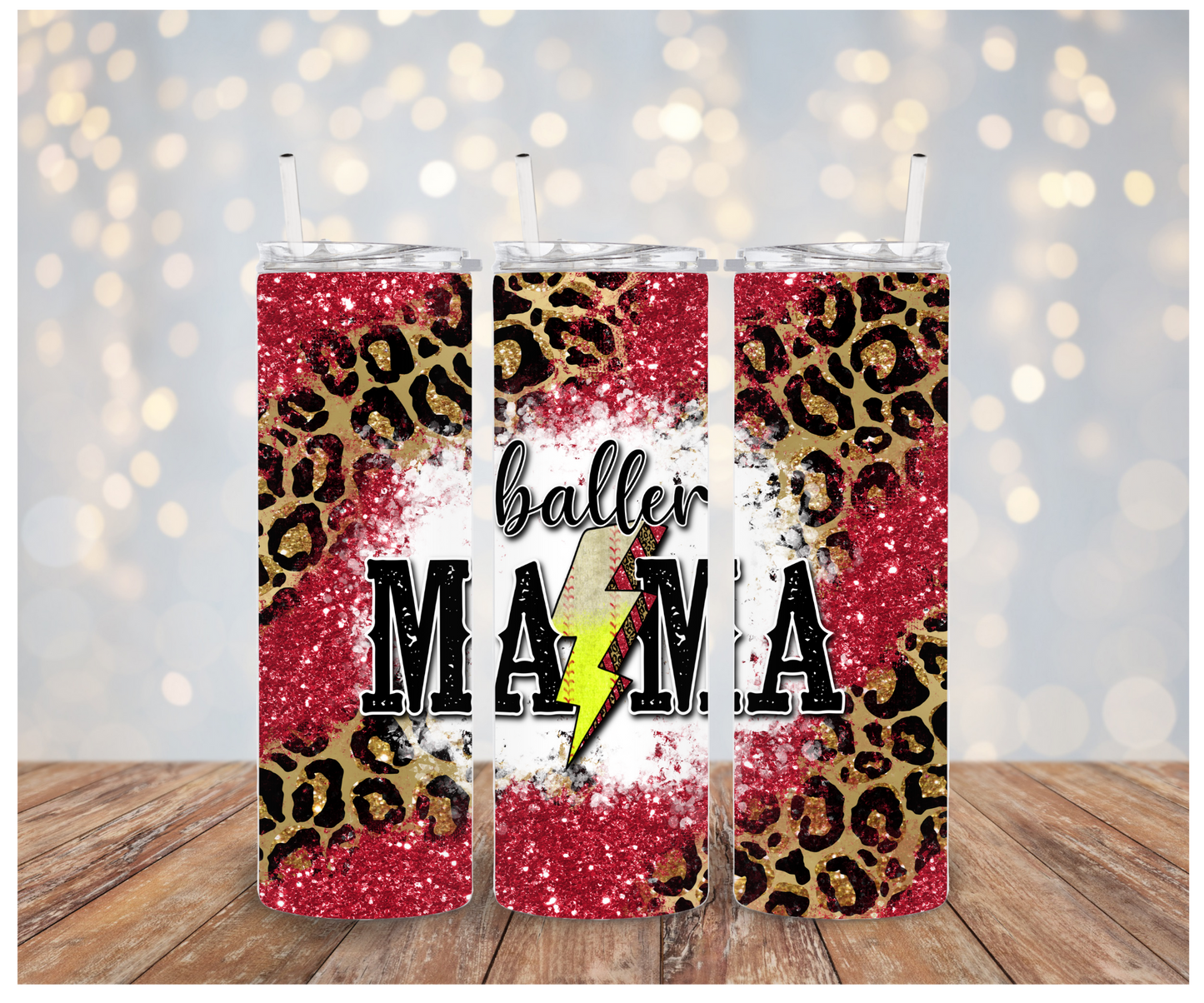 Baller Mama Tumbler Sublimation Transfer