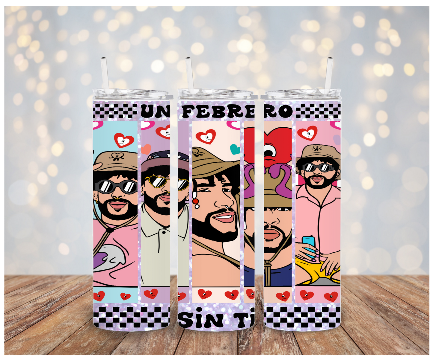 UN Febrero Sin Ti Tumbler Sublimation