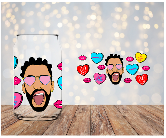 BB Face/conversation hearts Libbey Wrap