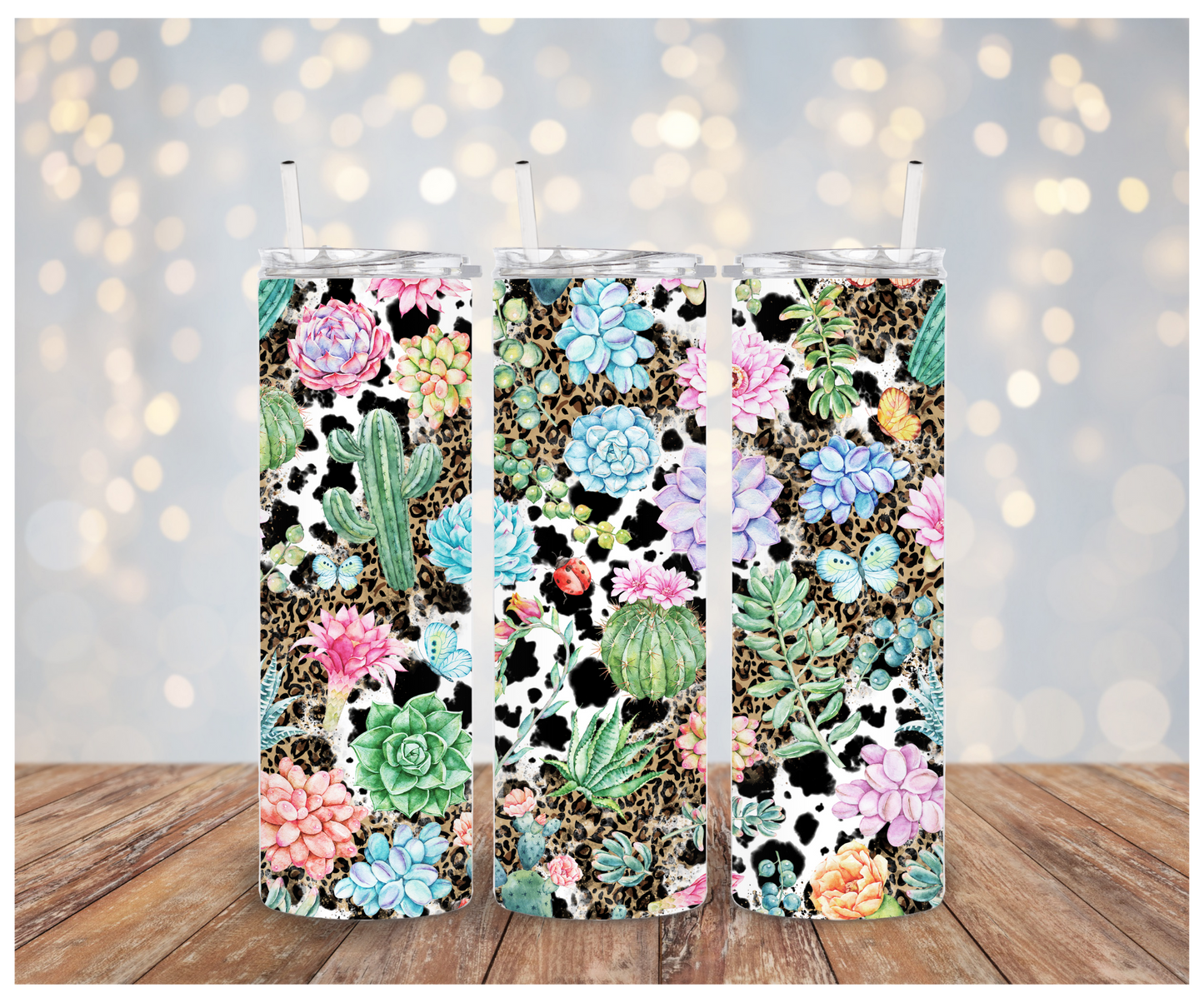 Cowhide Succulent Vinyl Wrap