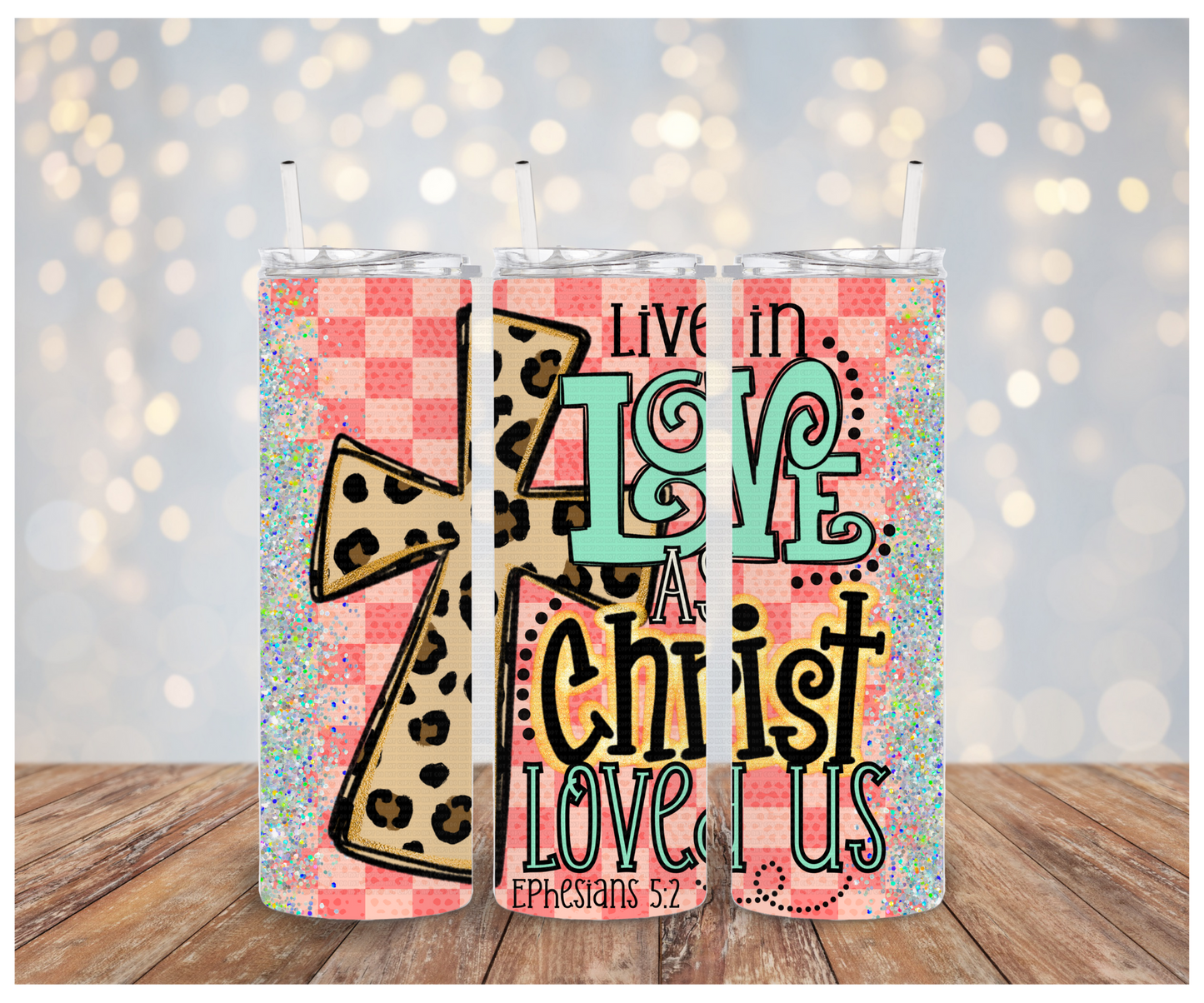 Live in love Sublimation Tumbler