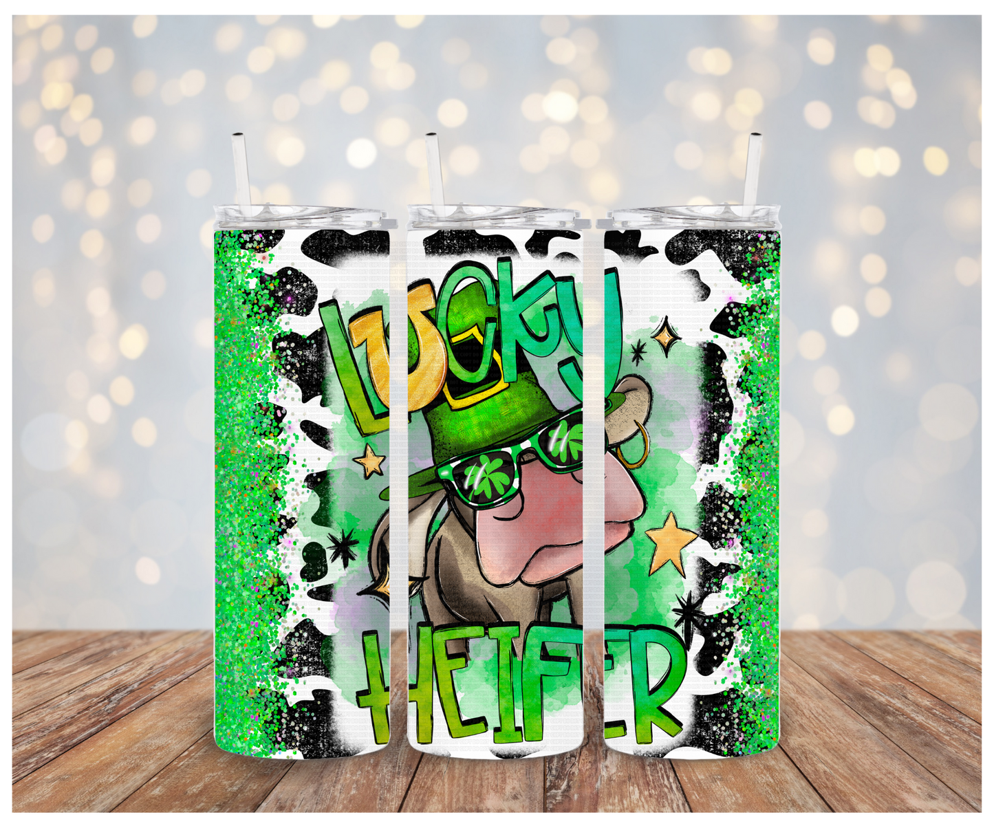 Lucky Heifer Sublimation Tumbler