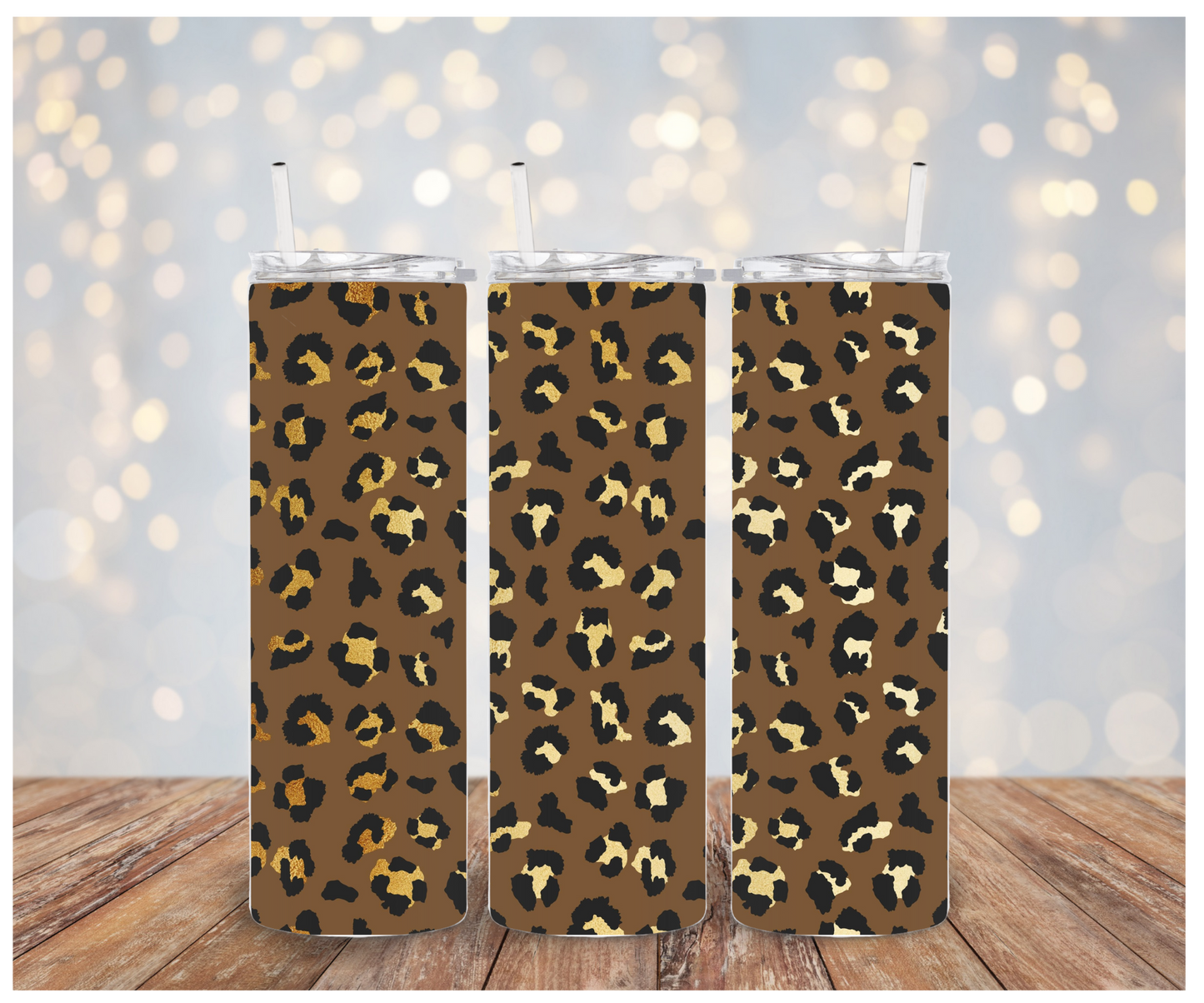 Full Leopard Sublimation Tumbler Transfer