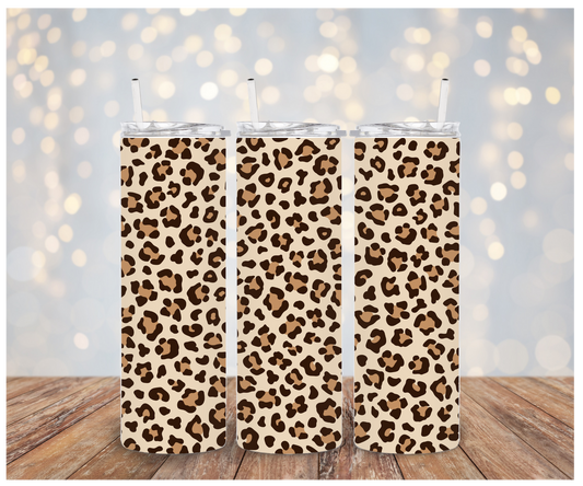 Full Leopard Sublimation Tumbler Transfer