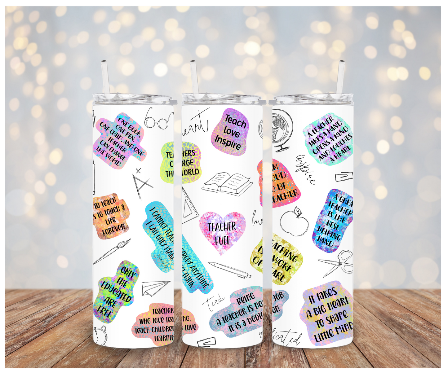 Teacher Affirmations Sublimation Tumbler