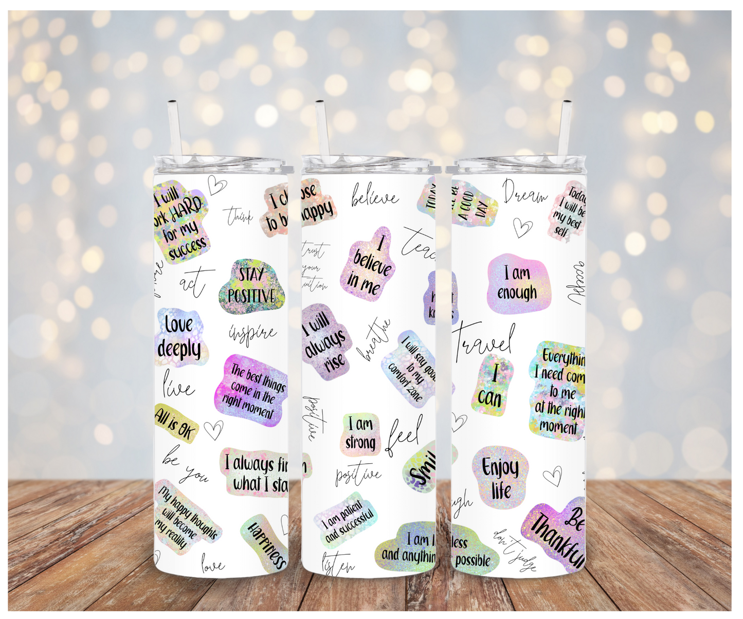 Affirmations Sublimation Tumbler