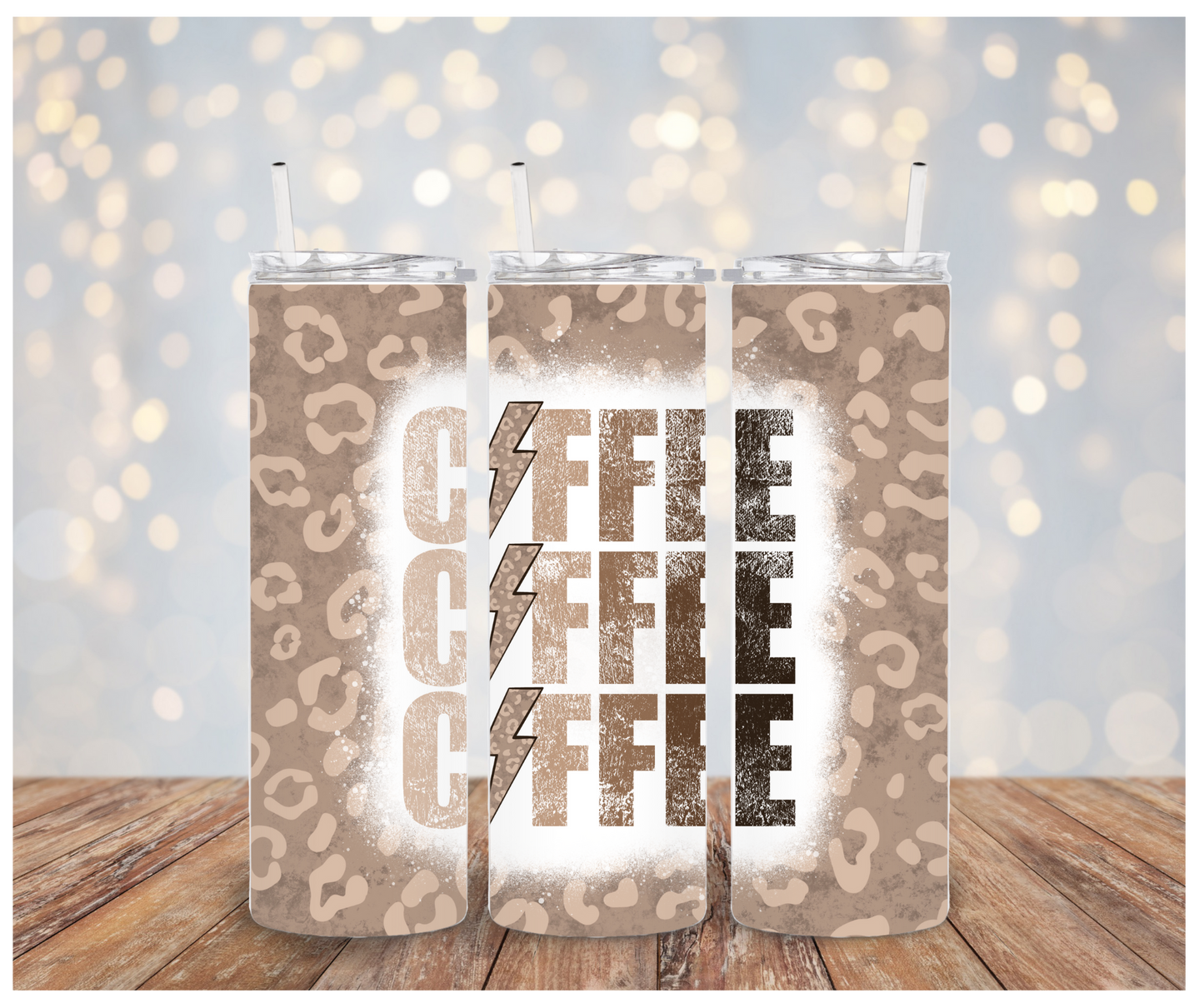 Leopard Coffee Sublimation Transfer