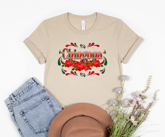 Chingona Red Floral