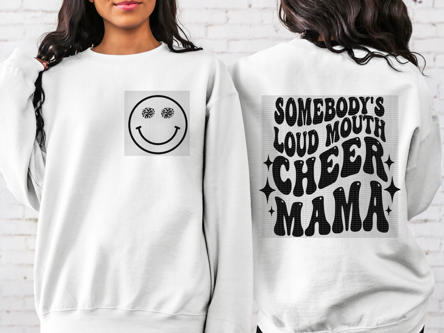 Loud Mouth Cheer Mama (2 transfers, front and back design)