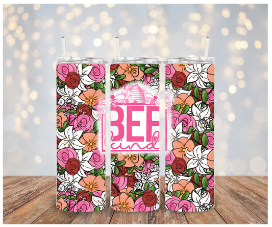 Bee Kind floral Sublimation Transfer