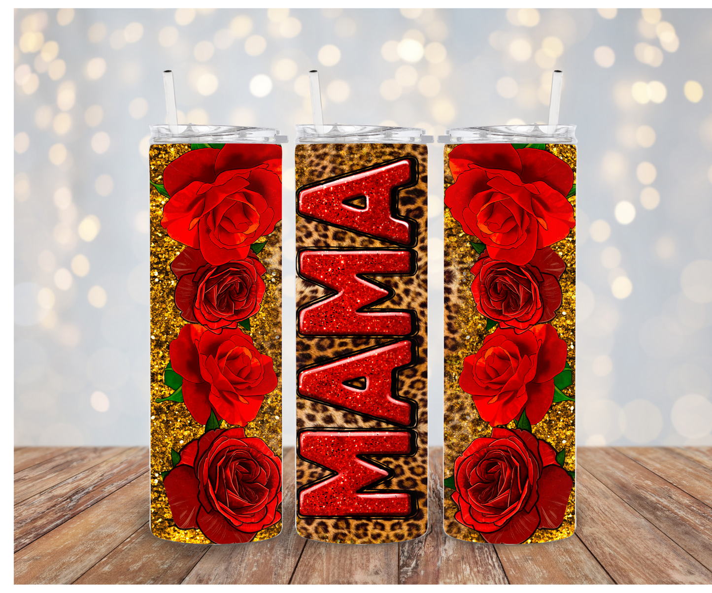 Mama Red roses vinyl wrap