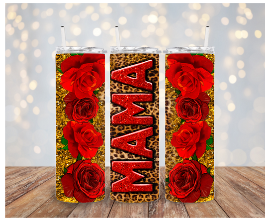 Mama Red roses vinyl wrap