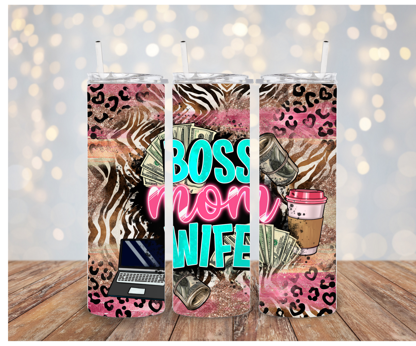 Boss Mom Wife vinyl wrap