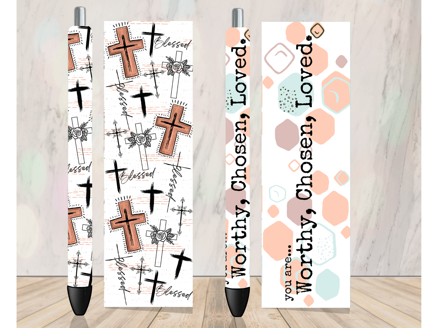 Worthy Chosen Loved (pack of 2) Pen Wrap