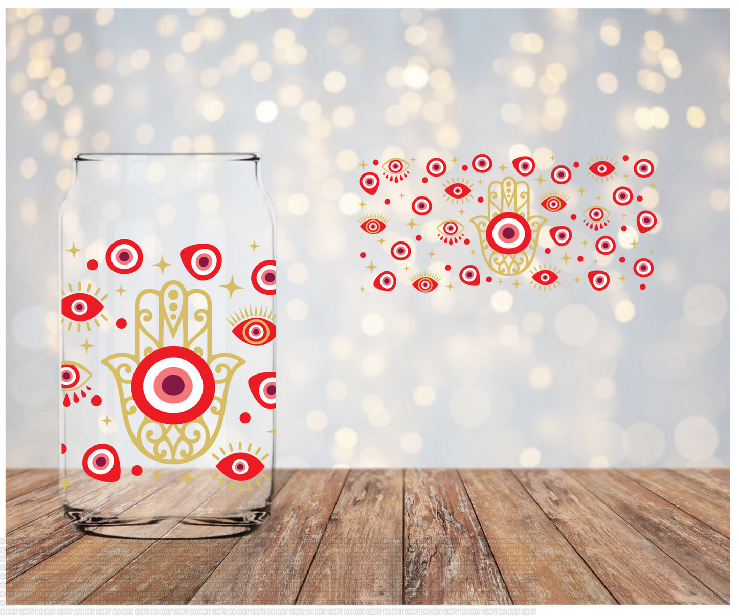 Red Ojo Libbey  Sublimation Transfer