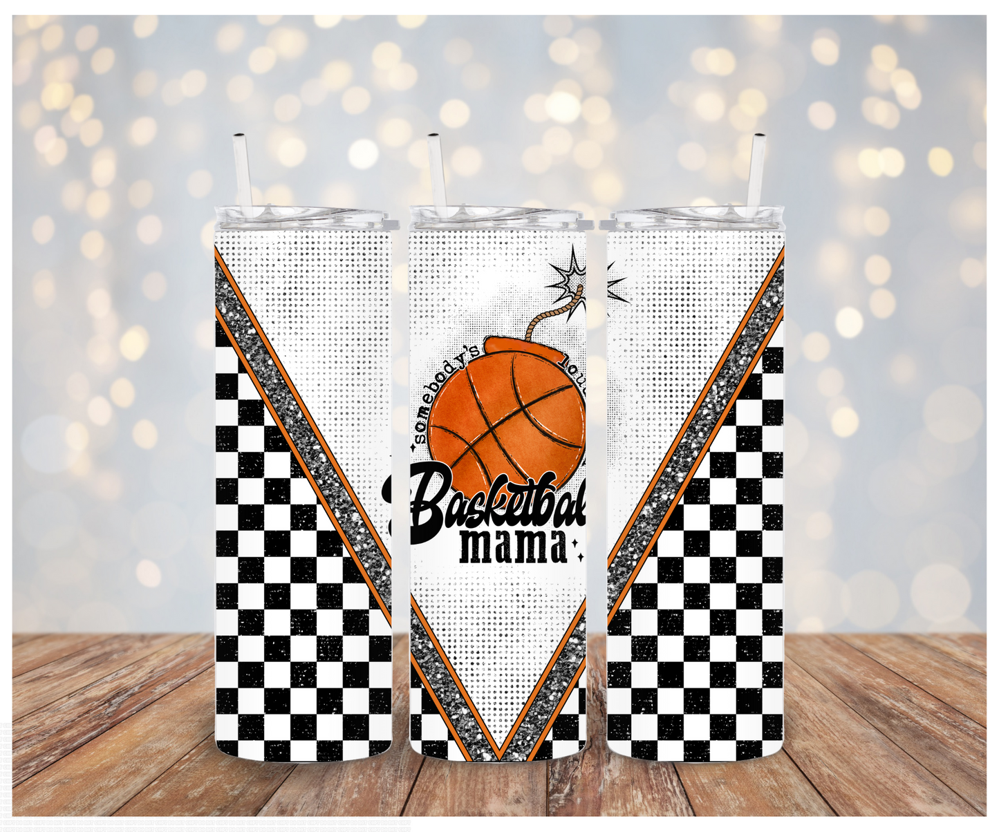 Basketball Mama Checkers Sublimation Transfer