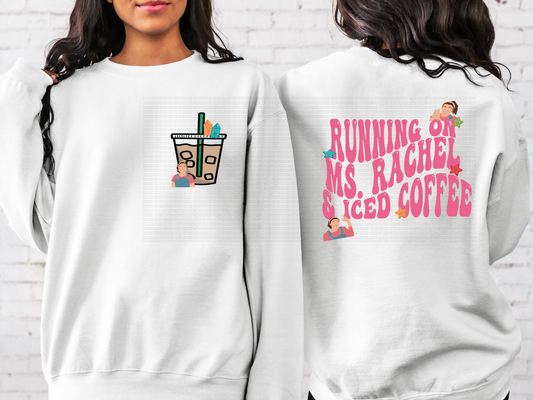 Running Ms. Rachel and iced coffee HTV