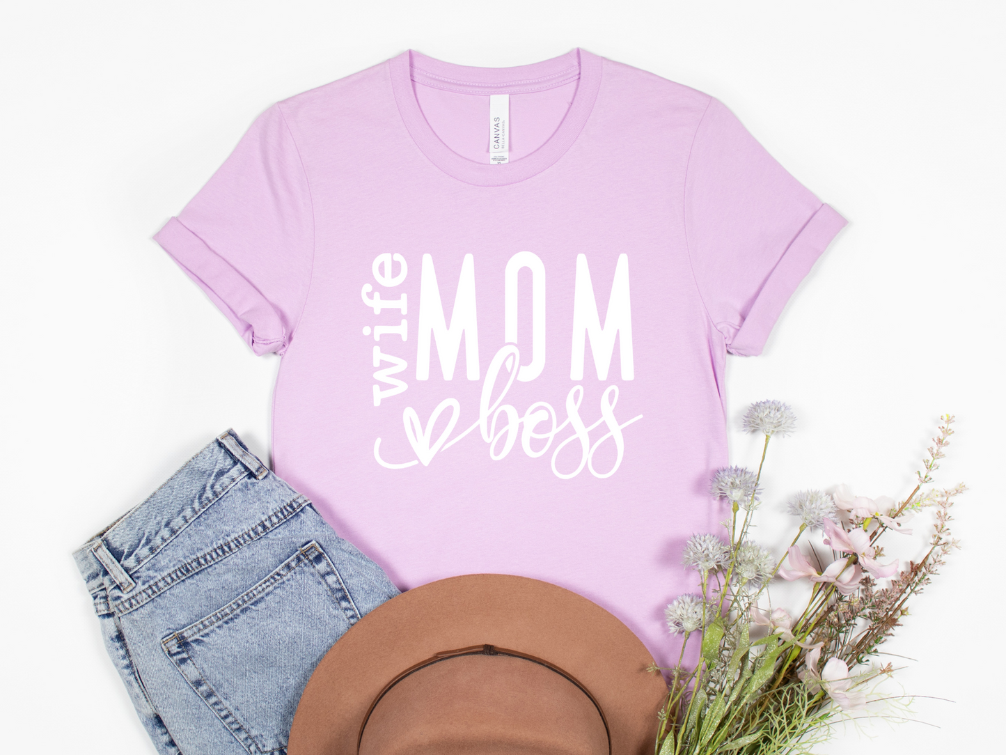 Wife Mom Boss white