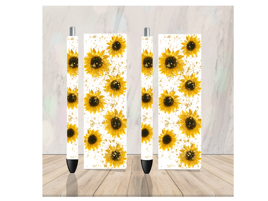 Sunflower White Pen Wrap