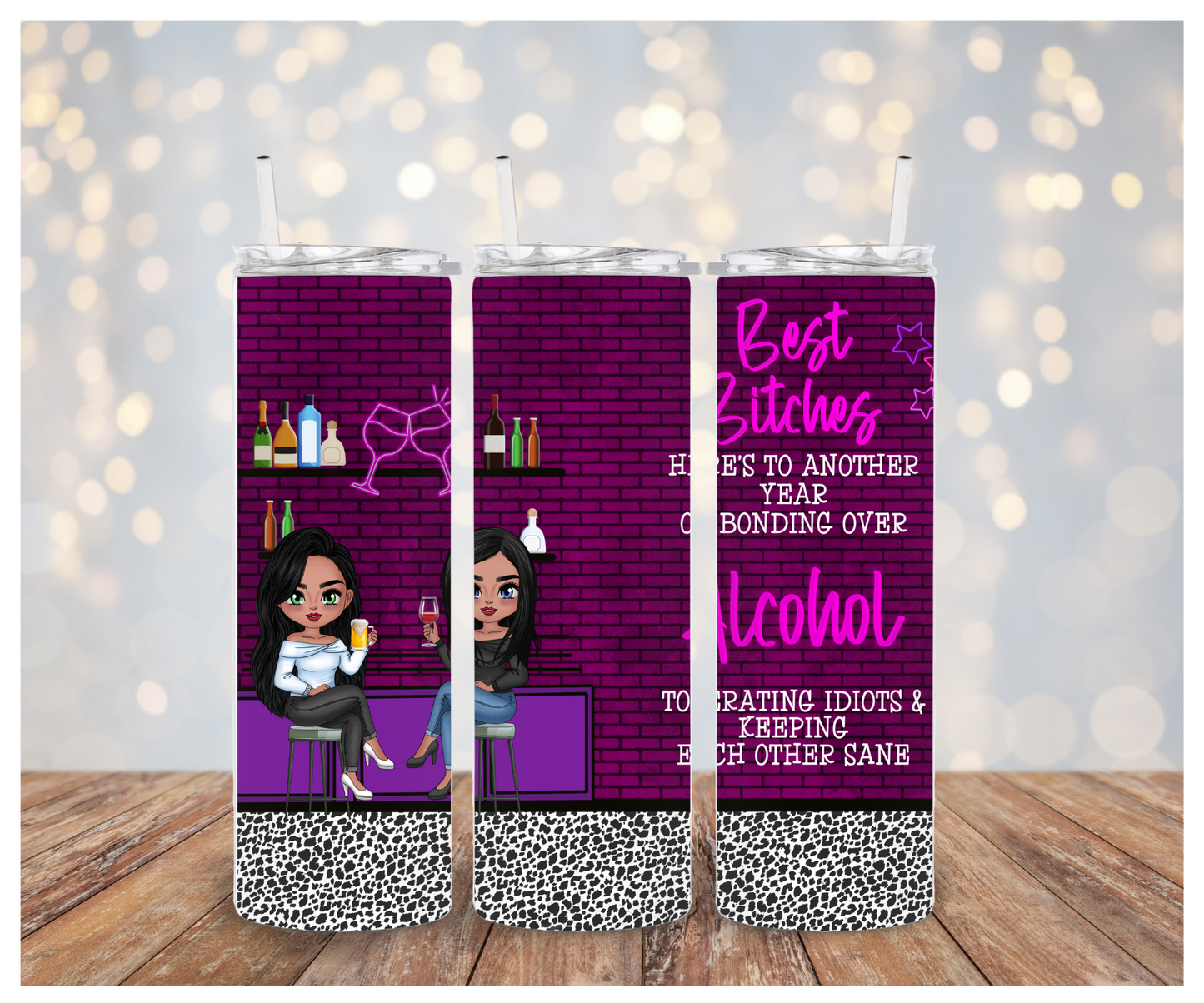 Best Friends Tumbler Sublimation Transfer