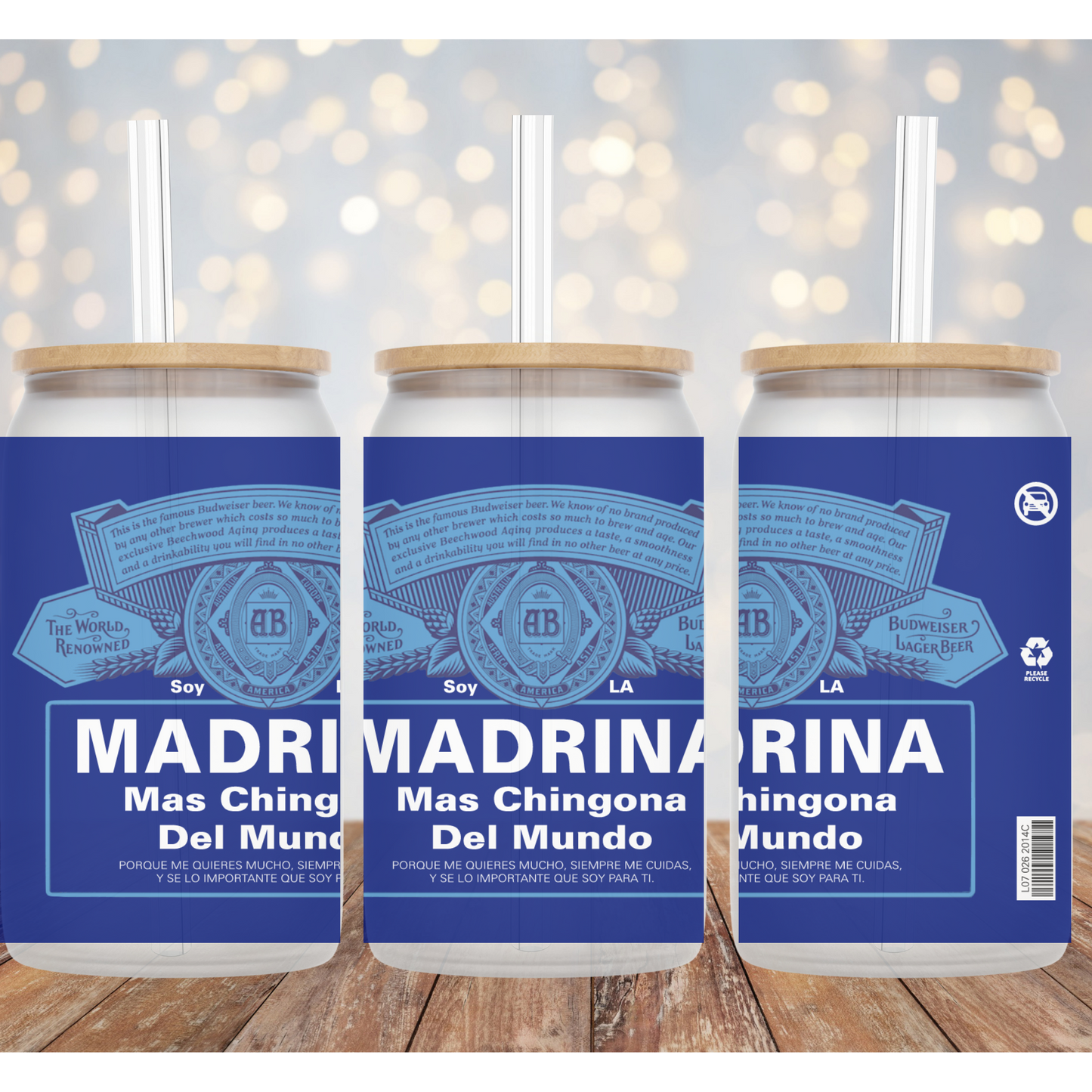 Madrina Padrino Libbey Sublimation Transfer