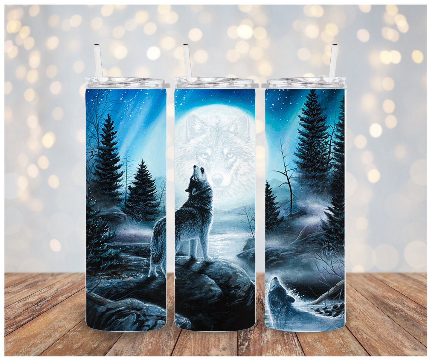 Wolf Howling Vinyl Wrap