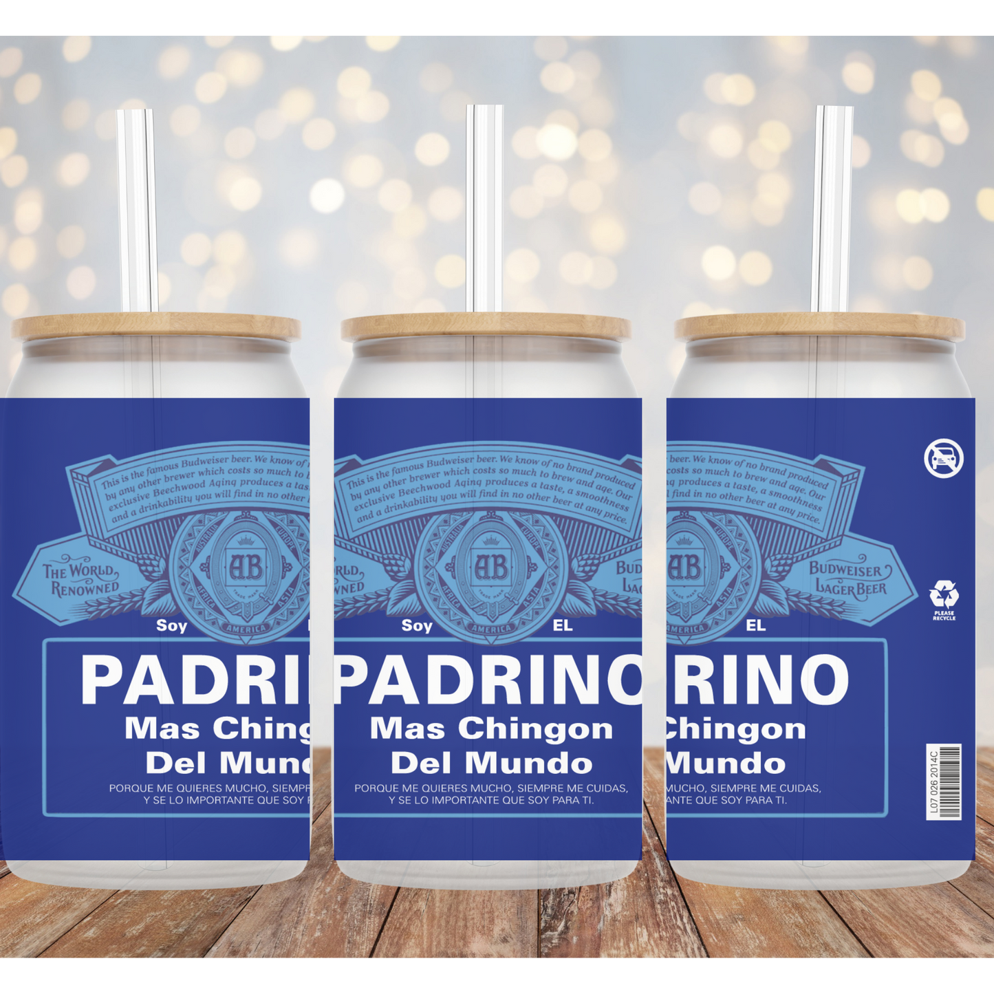 Madrina Padrino Libbey Sublimation Transfer