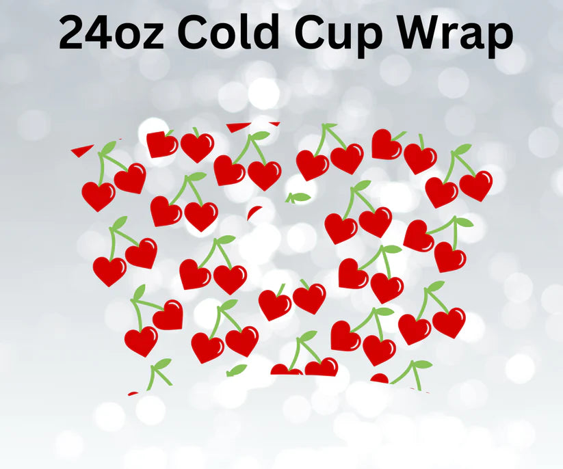 Cherry Heart Cold Cup