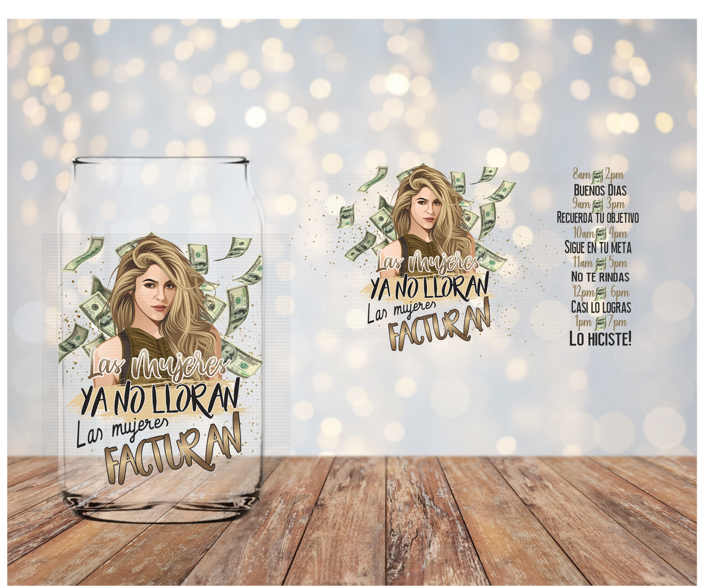 Las Mujeres ya no lloran  Libbey  Sublimation Transfer