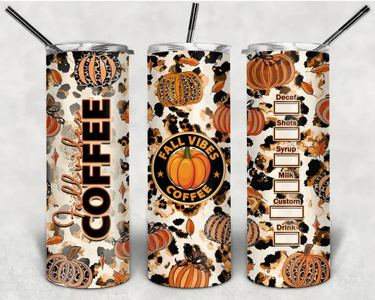 Fall Vibes Coffee Sublimation Transfer