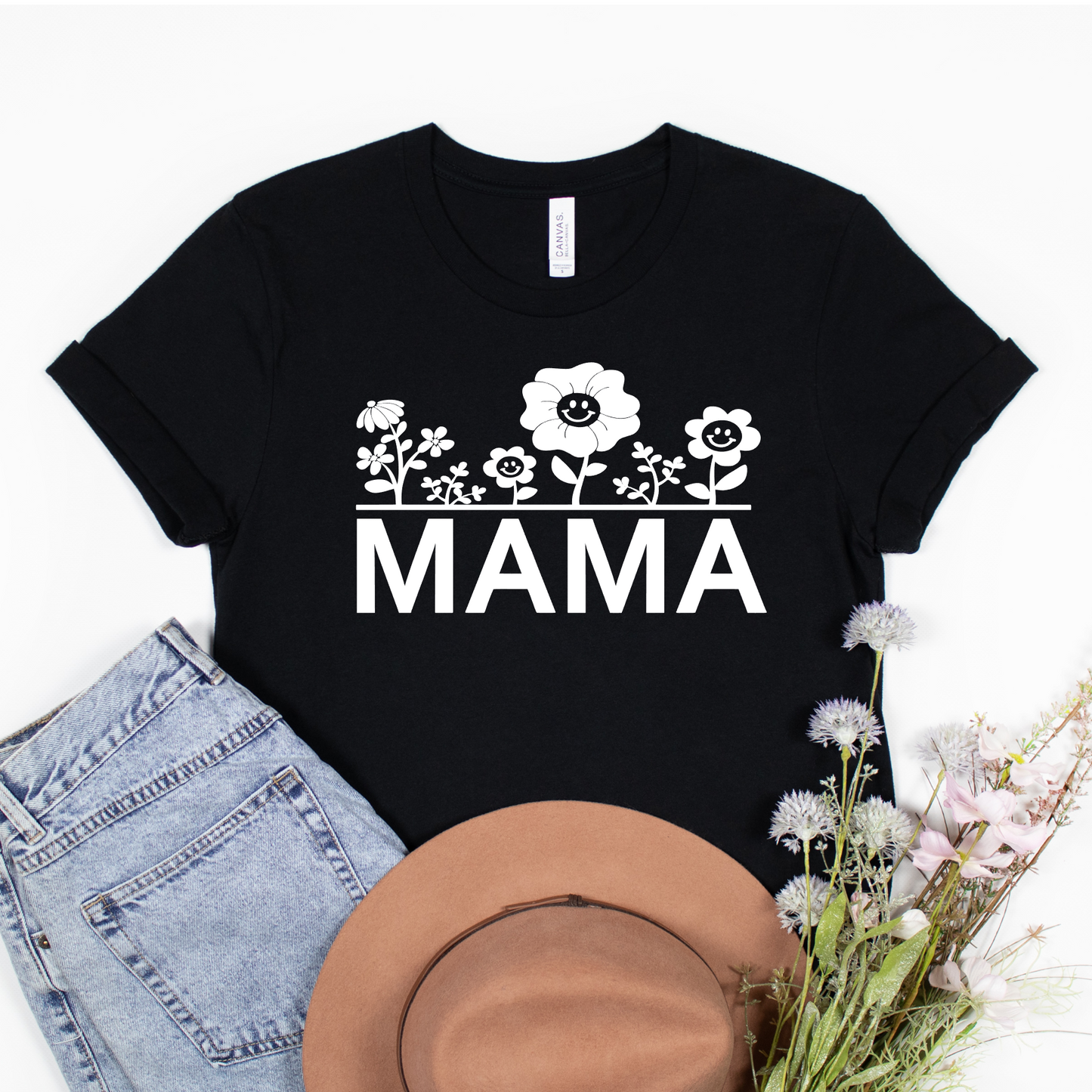 Copy of Mama Smilie flowers White